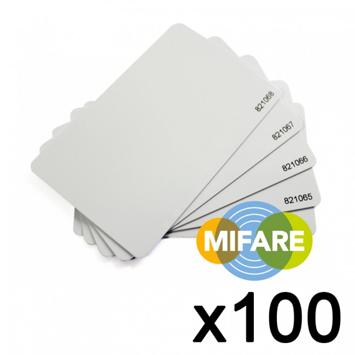 Бесконтактная карта с чипом MIFARE (с номером), 13.56 Mhz (100 Шт)