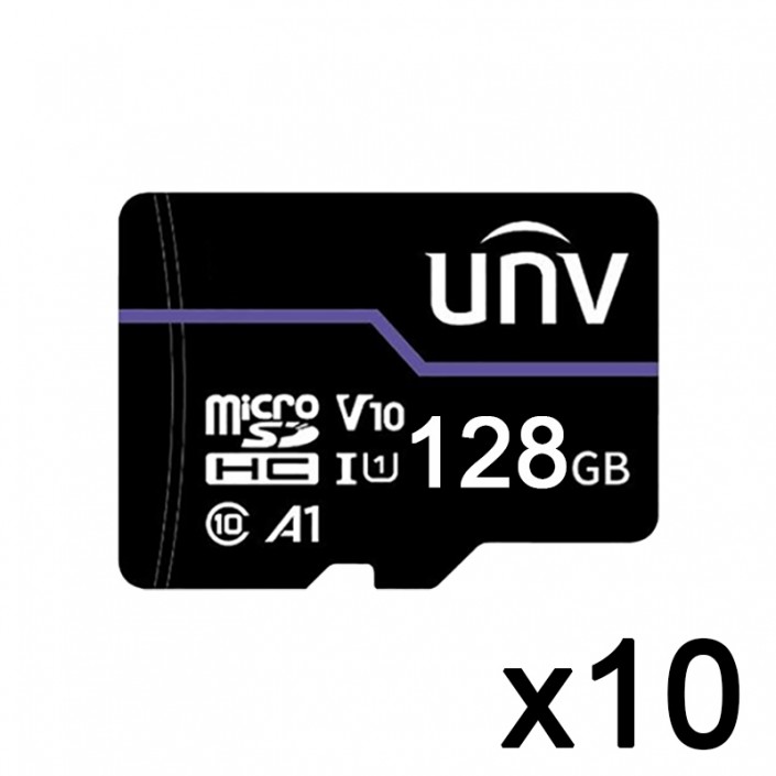 Карта памяти MicroSD Uniview TF-128G-T-IN Purple, 128Gb (10 Шт.)