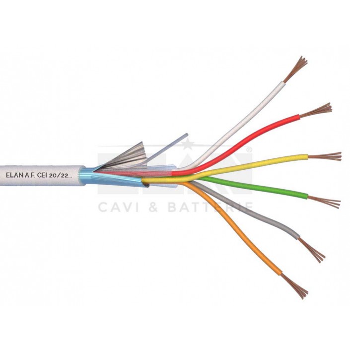 Cablu alarma Elan Galaxy 100 (6X0.22 SHIELD), Cupru (100%), 6 fire, 1m
