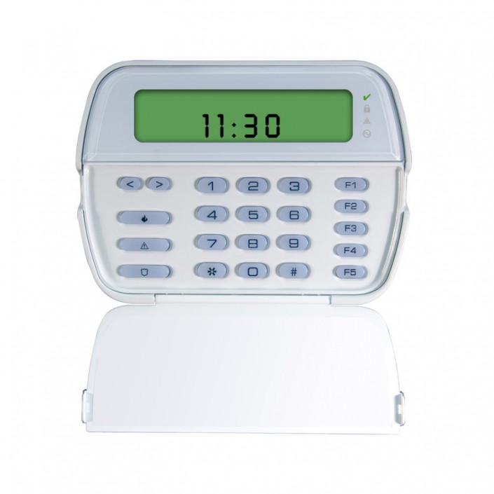 Tastatura alarma antiefractie cu radioreceptor DSC RFK5501E1H, LCD, up to 64 zones, pentru Power Series PC 1616, PC 1832, PC 1864