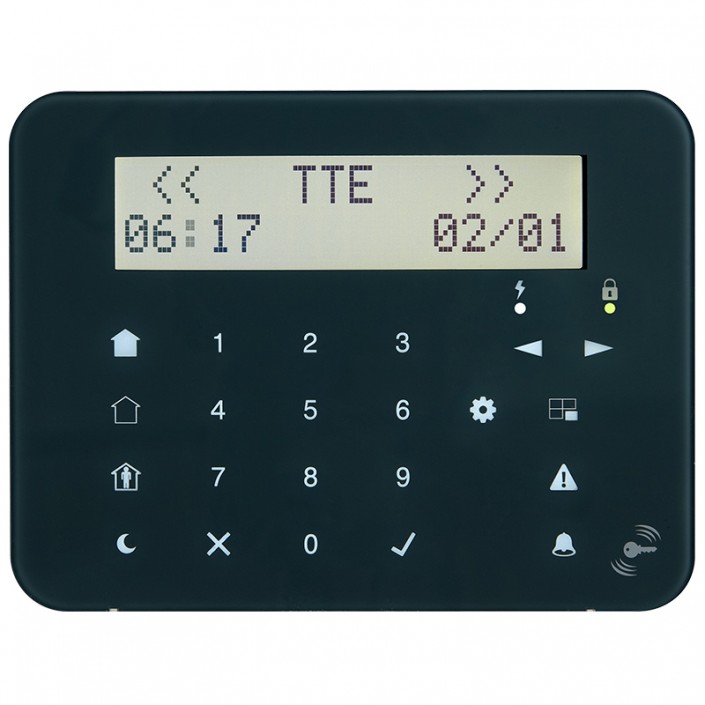 Tastatura alarma antiefractie Teletek Eclipse LCD32 S, Touch, Reader