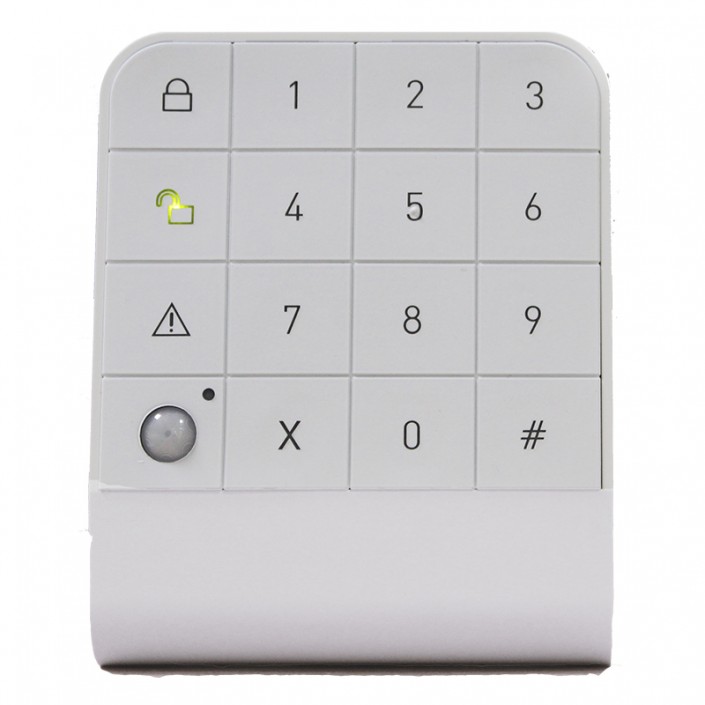 Tastatura alarma antiefractie fara fir Teletek Bravo KBD, 200m, 868Mhz, LED Backlight, 2xCR123A