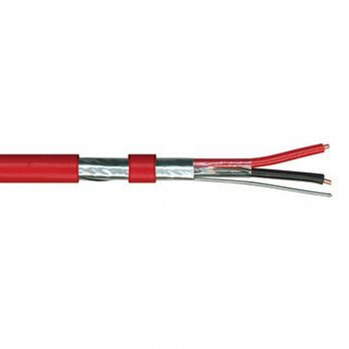 Cablu alarma incendiu Ukrpozhcable 2x0.8mm (JE-H(St)H FE180 / E90 1x2x0,8), Cupru (100%), Ecranat-Rezistent la foc, 2 fire, 1m