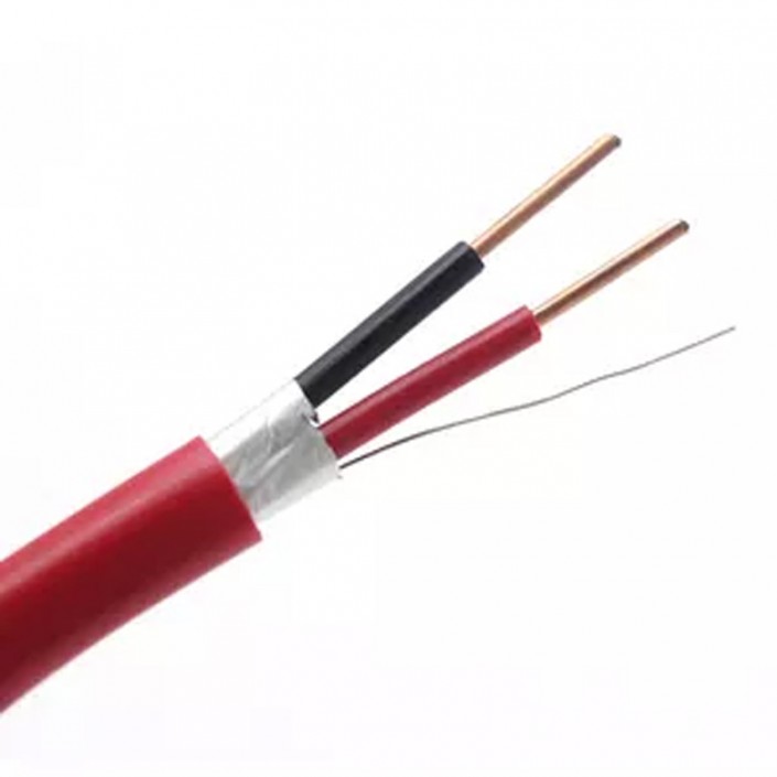 Cablu alarma incendiu Ukrpozhcable 2x0.8mm (JE-H(St)H FE180/E30 1x2x0,8), Cupru (100%), Ecranat-Rezistent la foc, 2 fire, 1m