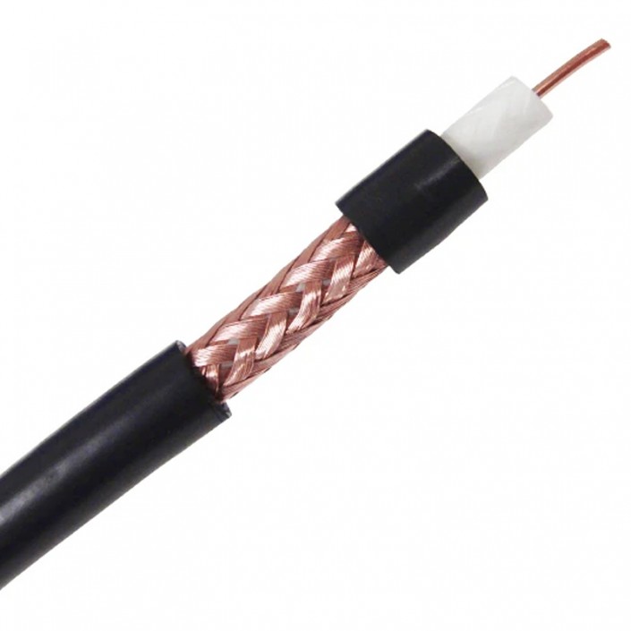 Cablu coaxial RG6 (96x0.16), 1m