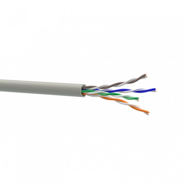 Cablu de date exterior Ukrpozhcable UTP, Cat.5 (КПВ-HF ВП (100) 4х2х0,51 LSOH, 0.51mm), Cupru (100%), 1m