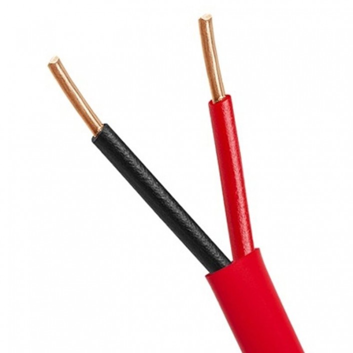Cablu alarma incendiu Ukrpozhcable 2x0.8mm (2x0.8 JE-HH FE180 / E30), Cupru (100%), Rezistent la foc, 2 fire, 1m