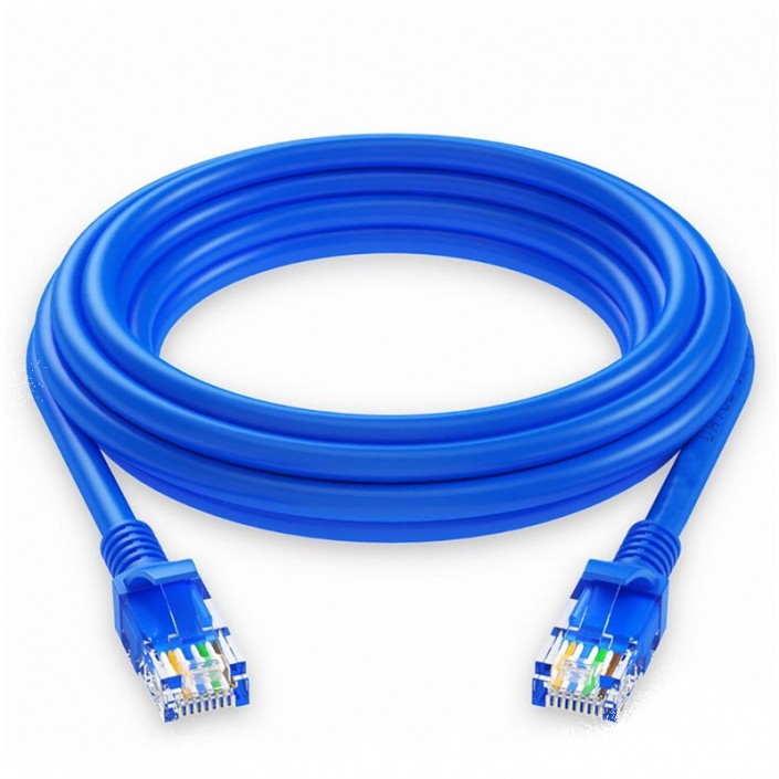 Patch cord UTP Zoll 1.5m (Cupru 100%), CAT.5e, Blue