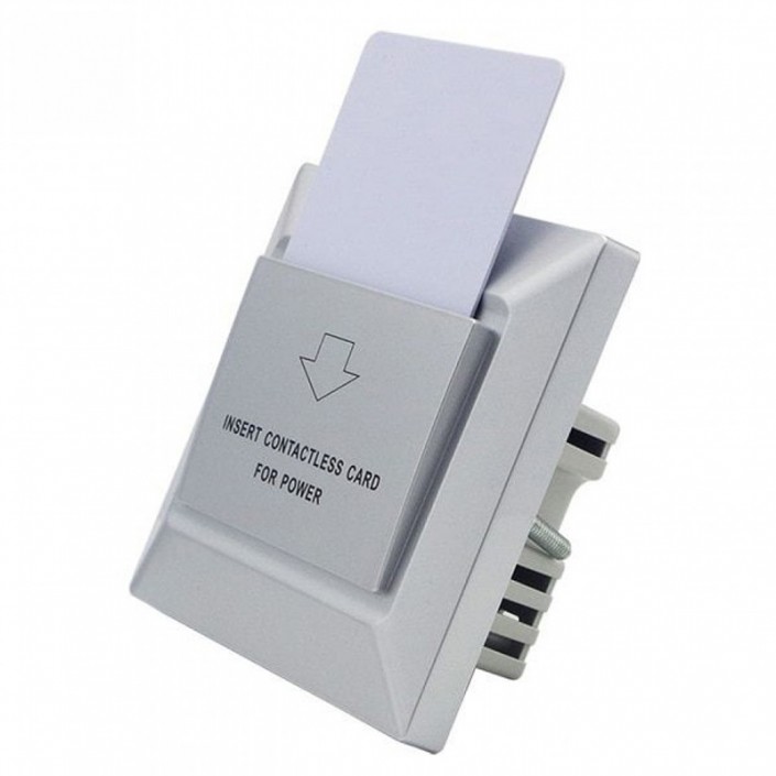Comutator RFID de economisire a energiei ZKTeco, 13,56 MHz (Mifare), AC220V/110V, 30A, Delay time 12 sec