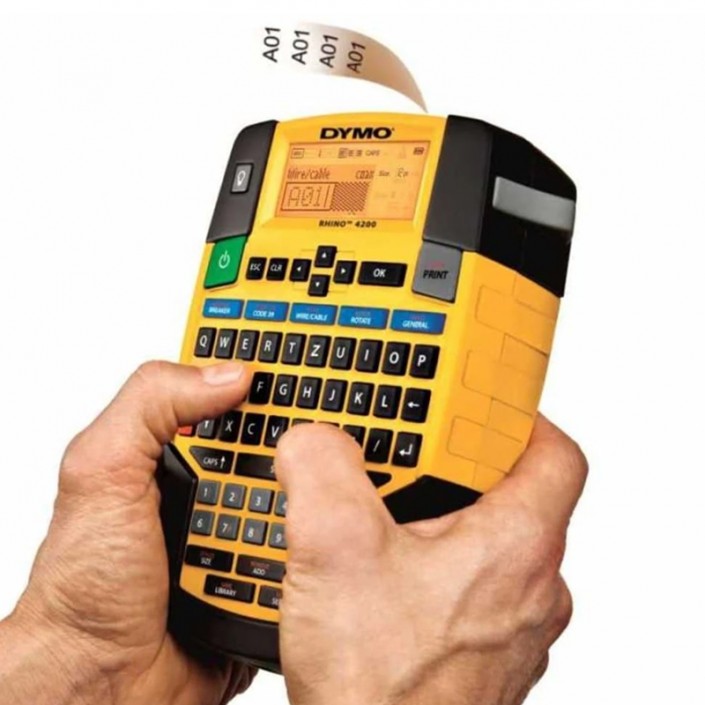Imprimanta mobila pentru marcare Dymo Rhino 4200, Qwerty, 6-19mm, 15mm/s, 180dpi, 6xAAA