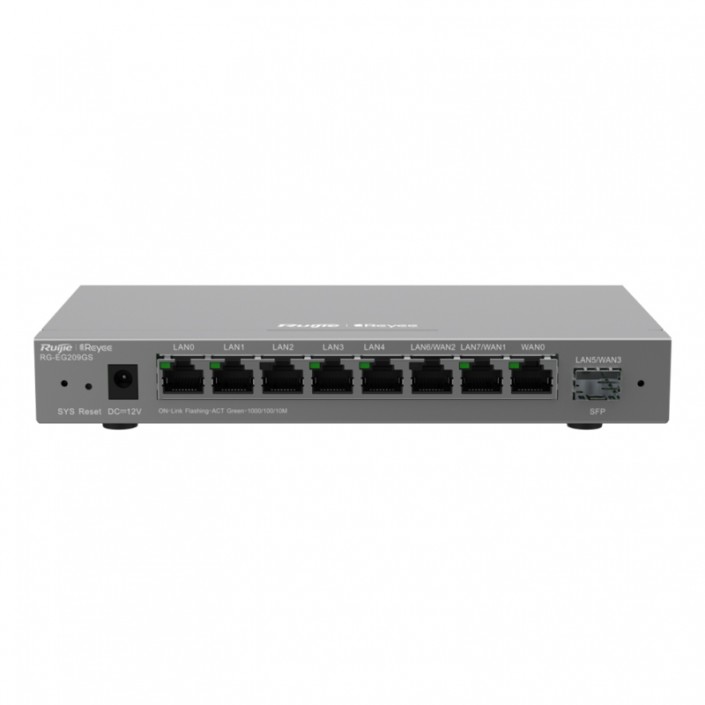 Router Ruijie Reyee RG-EG209GS, 9 ports, 1xSFP, Gigabit, Cloud Managed