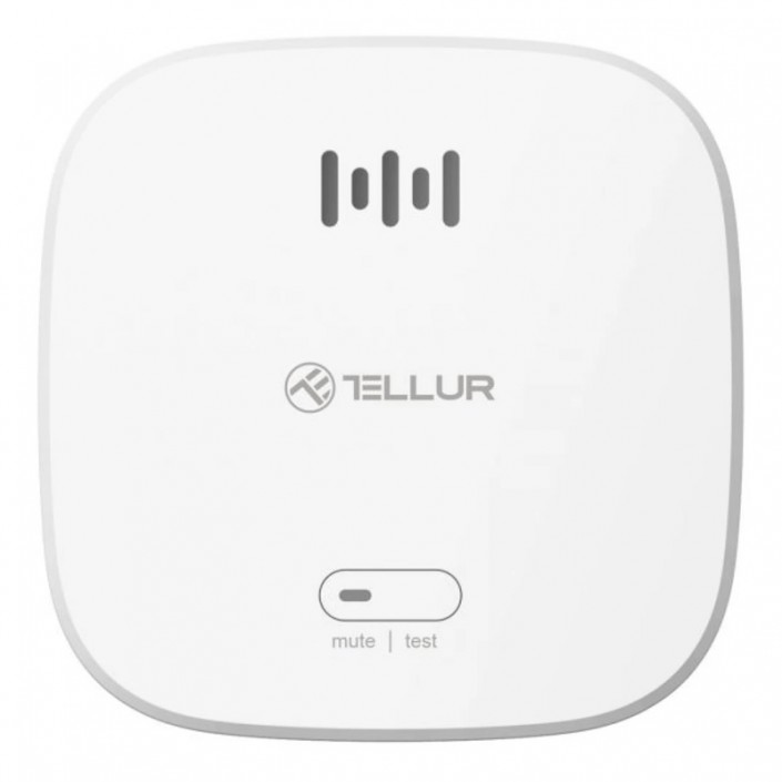 Senzor de fum Tellur TLL331281, WiFi, CR123A 3V