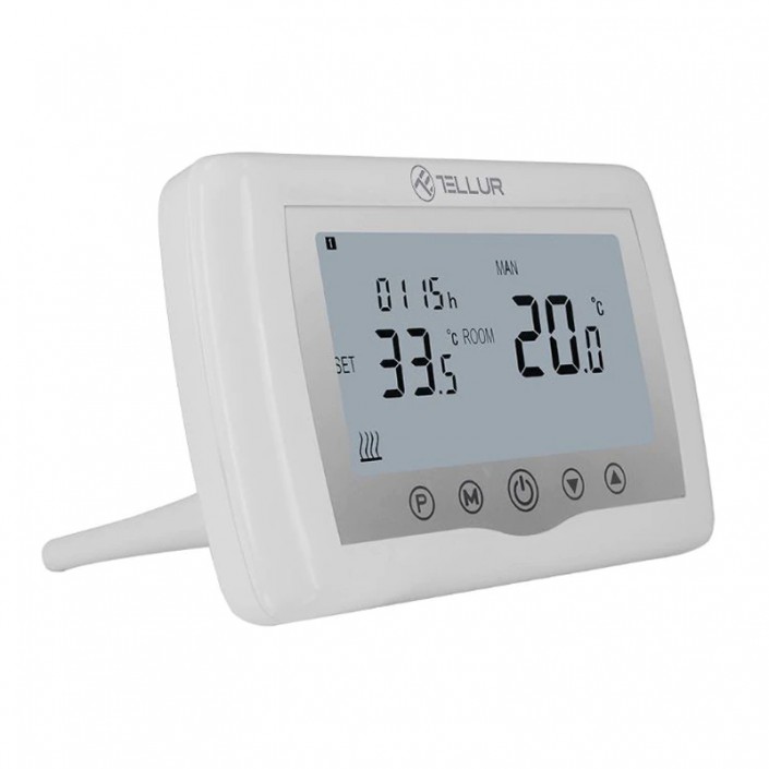 Termostat inteligent Tellur TLL331151, WiFi, Android, iOS