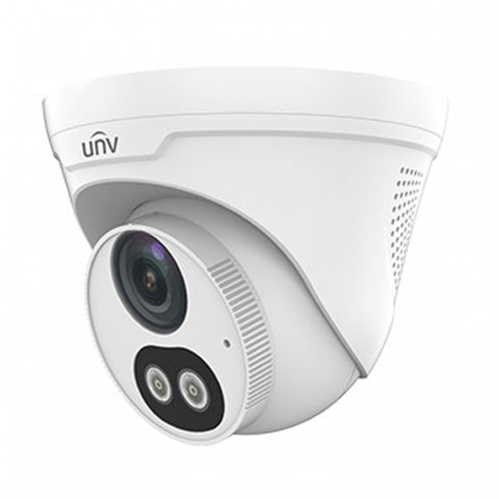 Camera IP Uniview IPC3614LE-ADF28KC-WL, 4MP, Ultra 265, 2.8mm, IR30m, White Light 30m, Mic, Speaker, MicroSD, POE, IP67