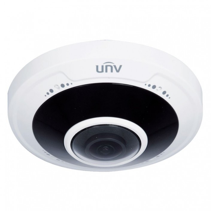 Camera IP Uniview IPC814SR-DVPF16, Fisheye, 4MP, 1.6mm, Ultra 265, IR10m, Mic, MicroSD, POE, IP66, IK10