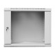 Dulap pentru server 9U, 19-inch, 600x600x500mm, Max. 100Kg, Glass Door, Grey