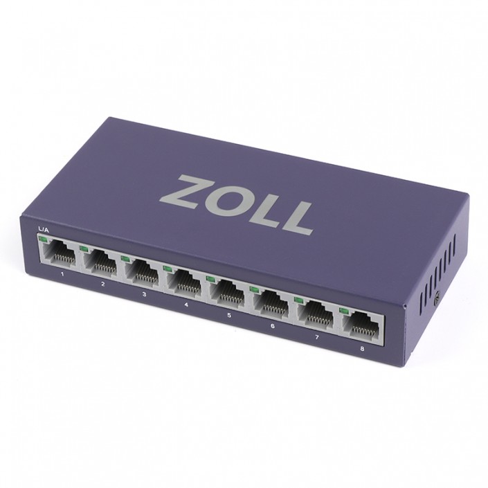 Switch Zoll BS8G, 8 port, 10/100/1000Mbps, Metal case