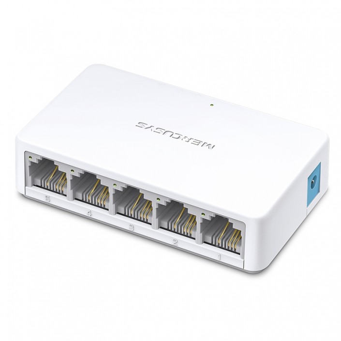 Switch Mercusys MS105, 5 port, 10/100Mbps, Plastic case