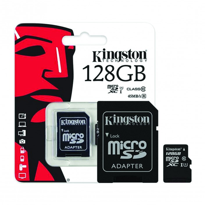Card de memorie MicroSD Kingston SDCS2/128GB, 128Gb, Class 10 UHS-I (U1), (R/W:100/85MB/s)