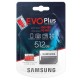 Card de memorie MicroSD+SD Adapter Samsung EVO Plus MB-MC512HA, 512Gb, Class 10 UHS-I (U3), (R/W:100/90MB/s)