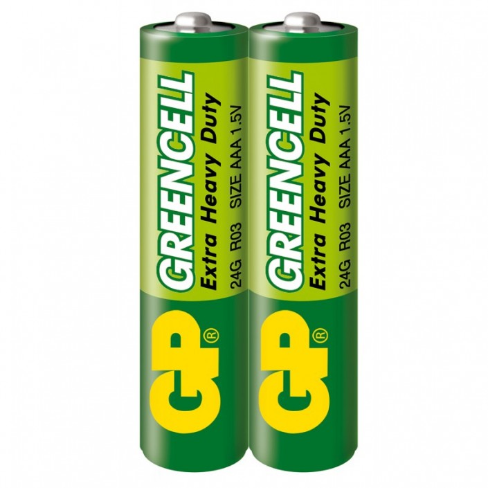 Baterii GP Batteries Greencell AAA 24G U4, Zinc Chloride, 1.5V, 600mAh, 4 Pcs.