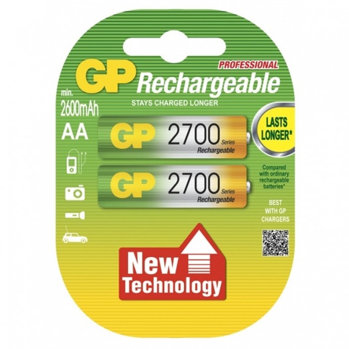 Baterii reincarcabile GP Batteries AA 270AAHC, 1.2V, 2700mAh, 500 Cycles, 2 Pcs.