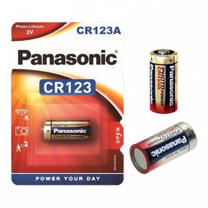 Baterie Panasonic CR-123A, Lithium, 3V, 1500mAh, 1 Pcs.