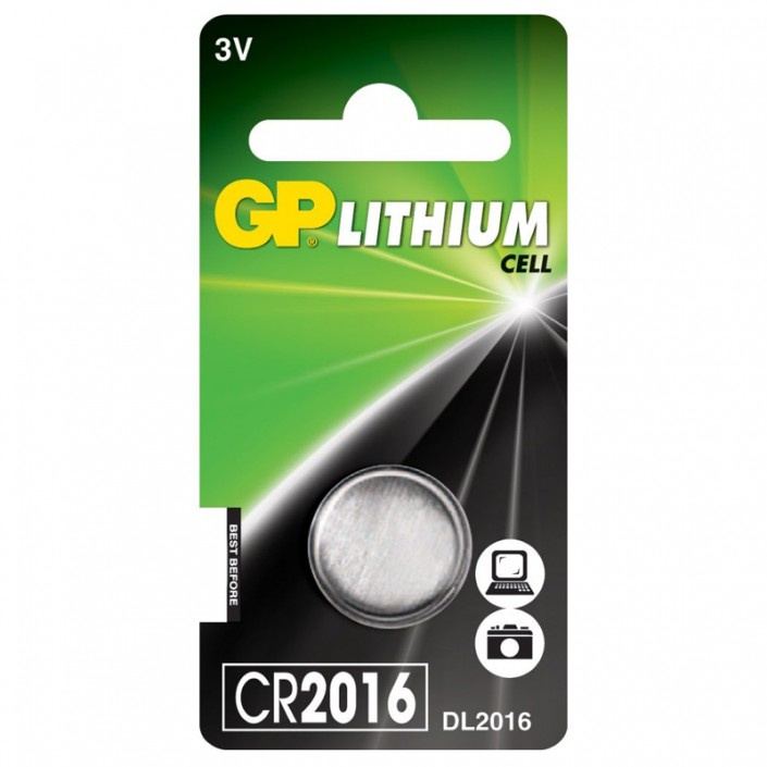 Baterie GP Batteries CR-2016, Lithium, 3V, 90mAh, 1 Pcs.