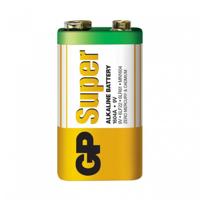 Baterie Crona GP Batteries Super Alkaline 1604A U1 6LR61, Alkaline, 9V, 550mAh, 1 Pcs.