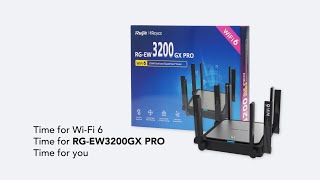 RG-EW3200GX PRO 3200M Wi-Fi 6 Dual-band Gigabit Mesh Router Unboxing