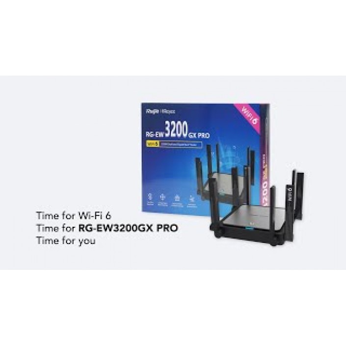 Router fara fir Ruijie Reyee RG-EG105GW-X Mesh WiFI, WiFi 6, 2.4/5GHz, max. 2976Mbps, 4xLAN, 1xWAN, Cloud Managed