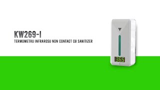 Termometru stationar infrarosu non contact cu dozator de sanitaizer KW269-I
